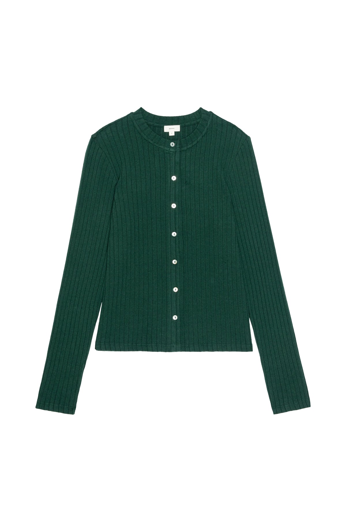 Sweater Rib Cardi, Fir