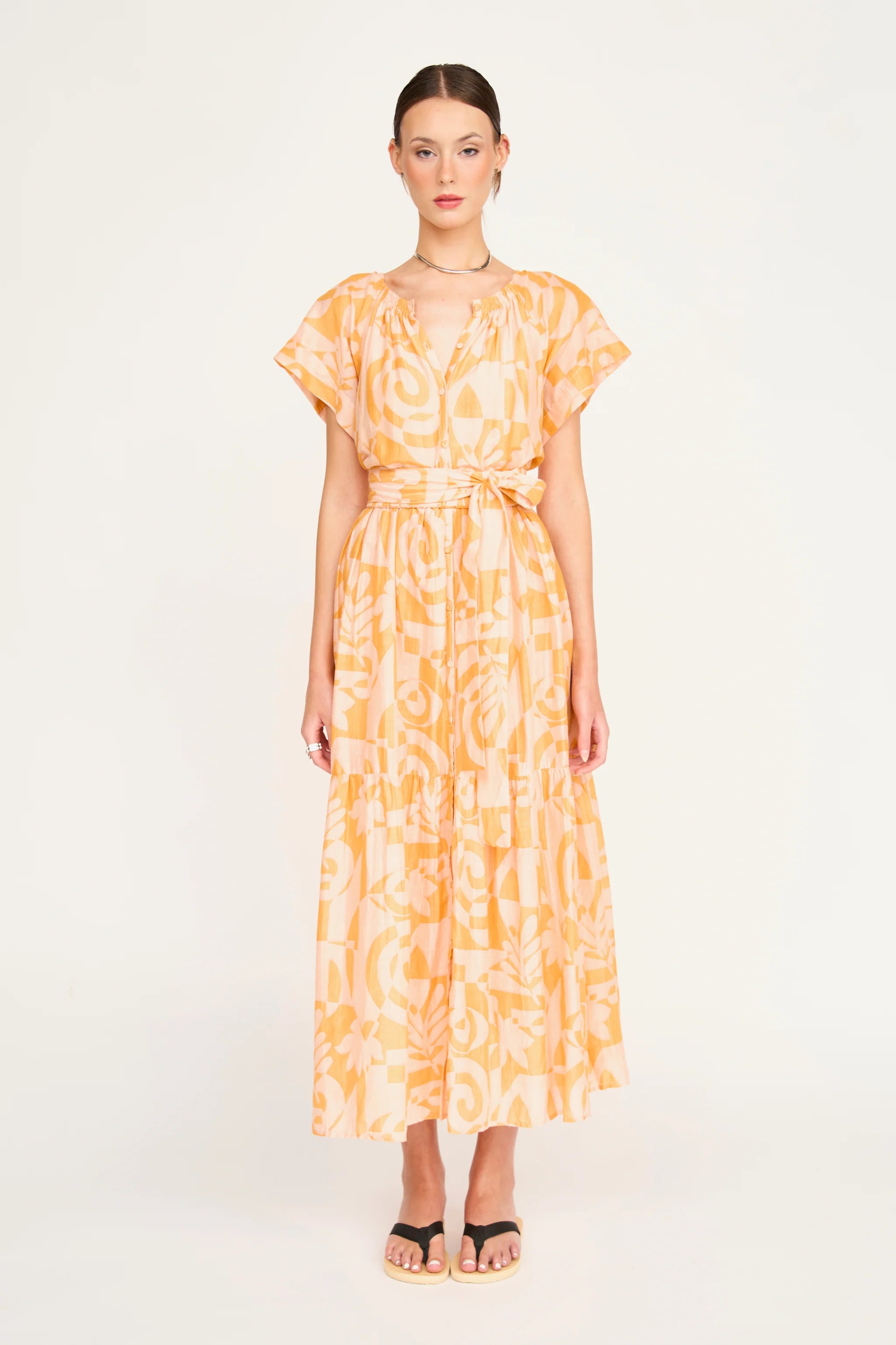 Vienna Maxi Dress, Orangesicle