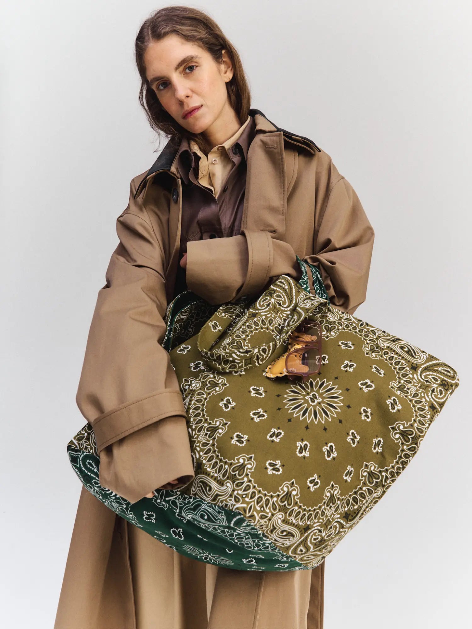 Weekend Bag, Bronze & Weekend Green