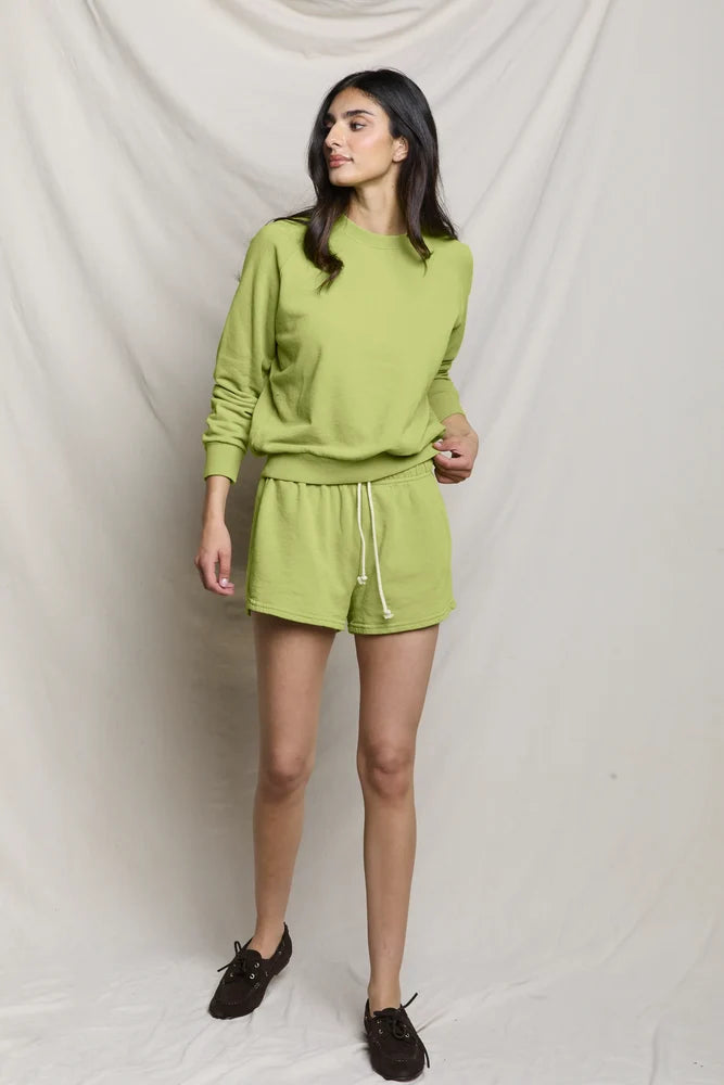 alexi sweatshirt, chartreuse