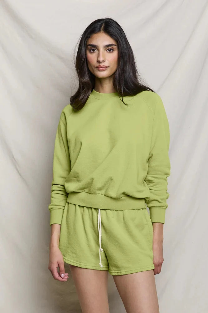 alexi sweatshirt, chartreuse