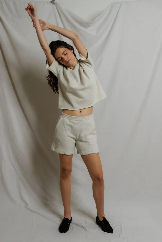 bari sweat short, oatmeal