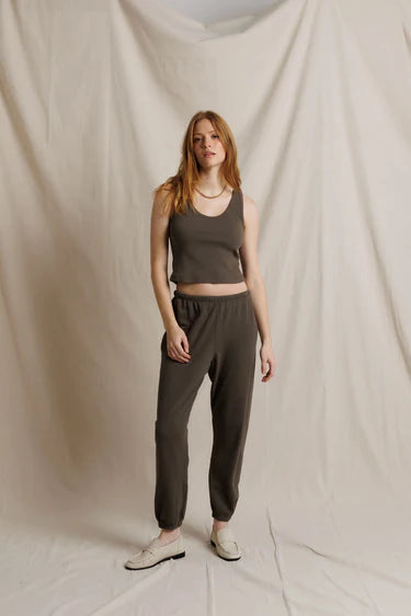 johnny sweatpant, dark olive