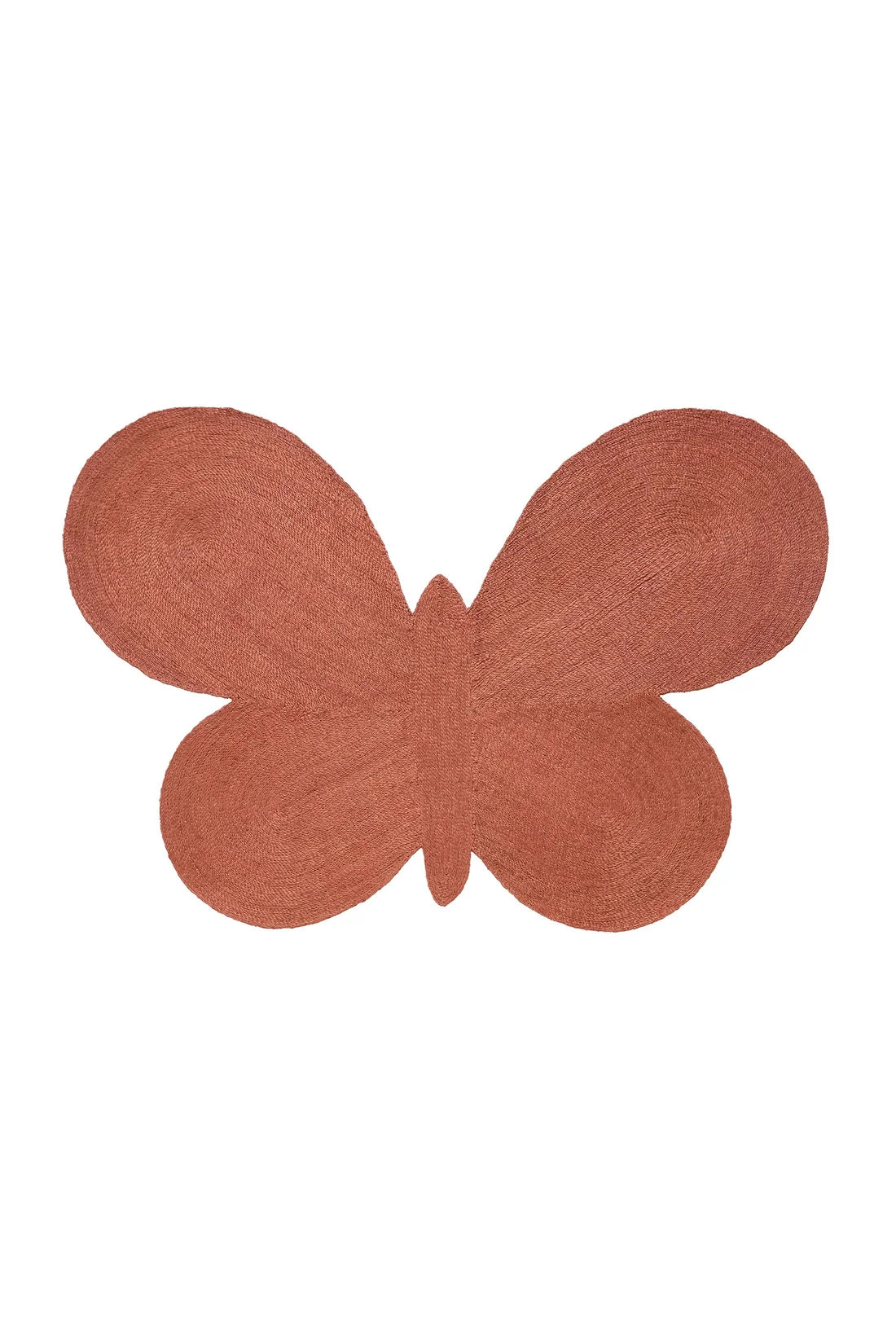 Butterfly Jute Rug, Terracotta