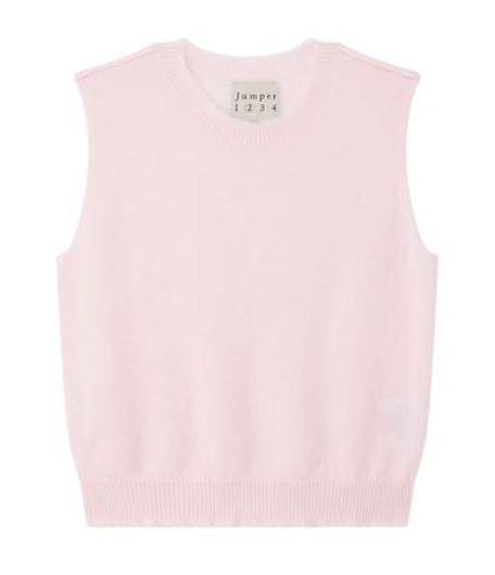 Cashmere Distressed Tank, Marshmallow