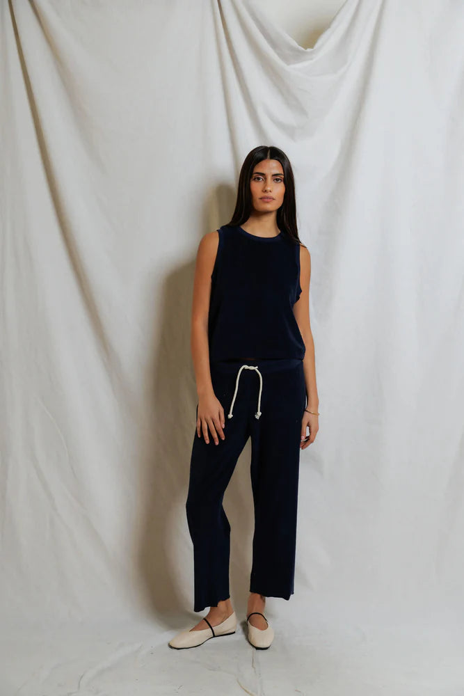 eliana capri pant, navy