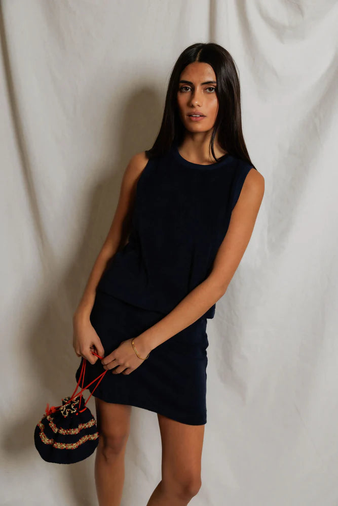 esther tank, navy