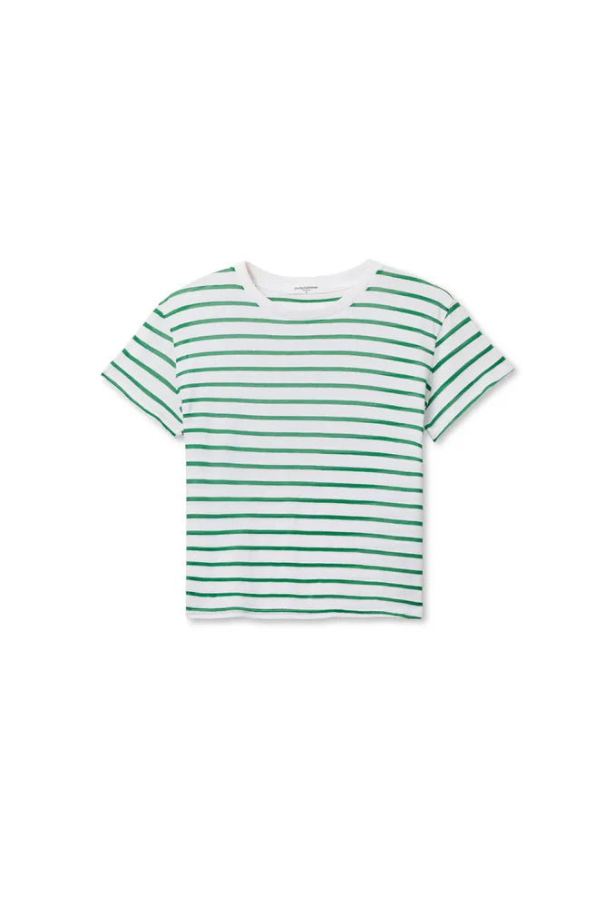 everett tee, grass stripe