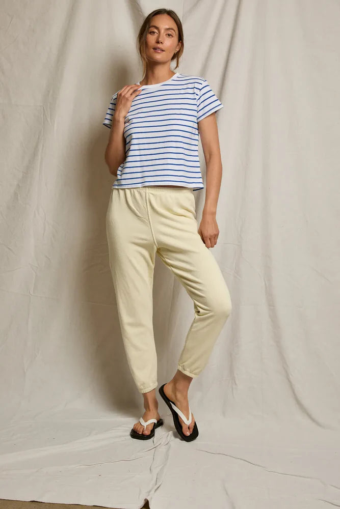 everett tee, cobalt stripe