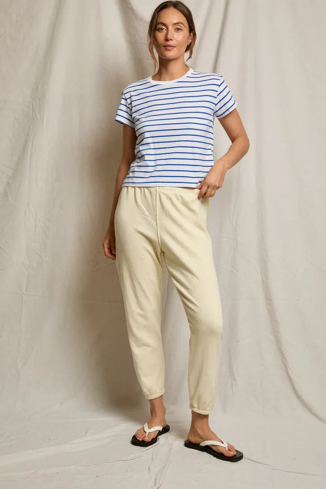 everett tee, cobalt stripe