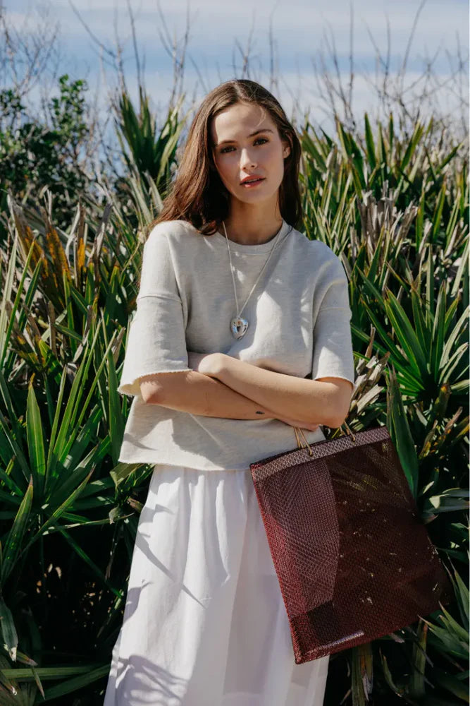 ezra short sweatshirt, oatmeal