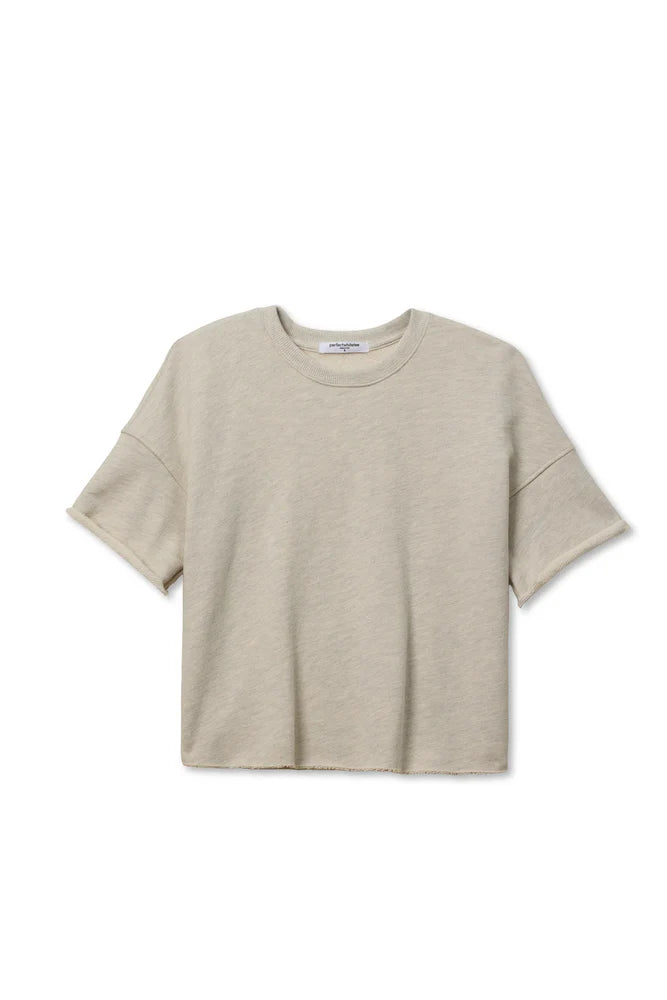 ezra short sweatshirt, oatmeal