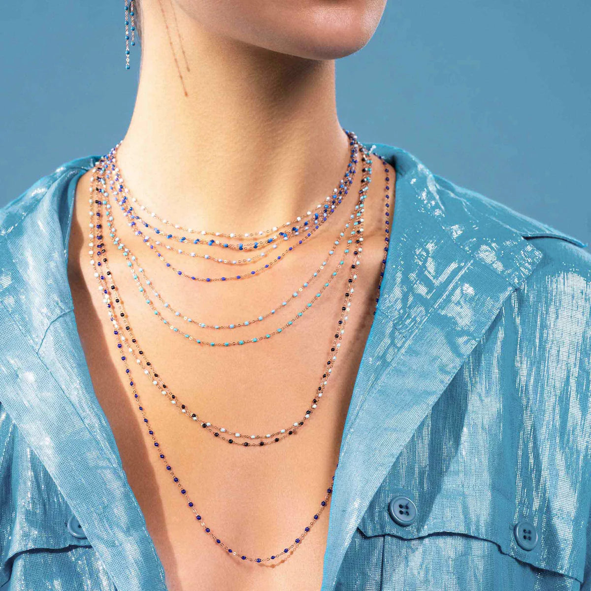 Classic Necklace in Sky