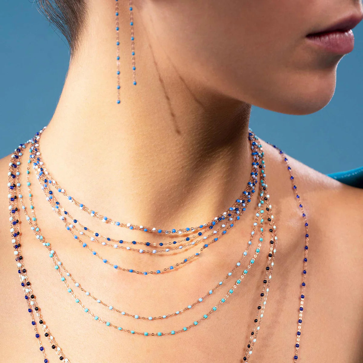 Classic Necklace in Blue