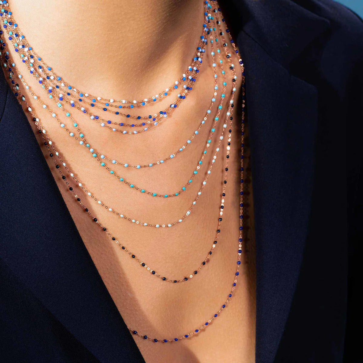 Classic Necklace in Blue