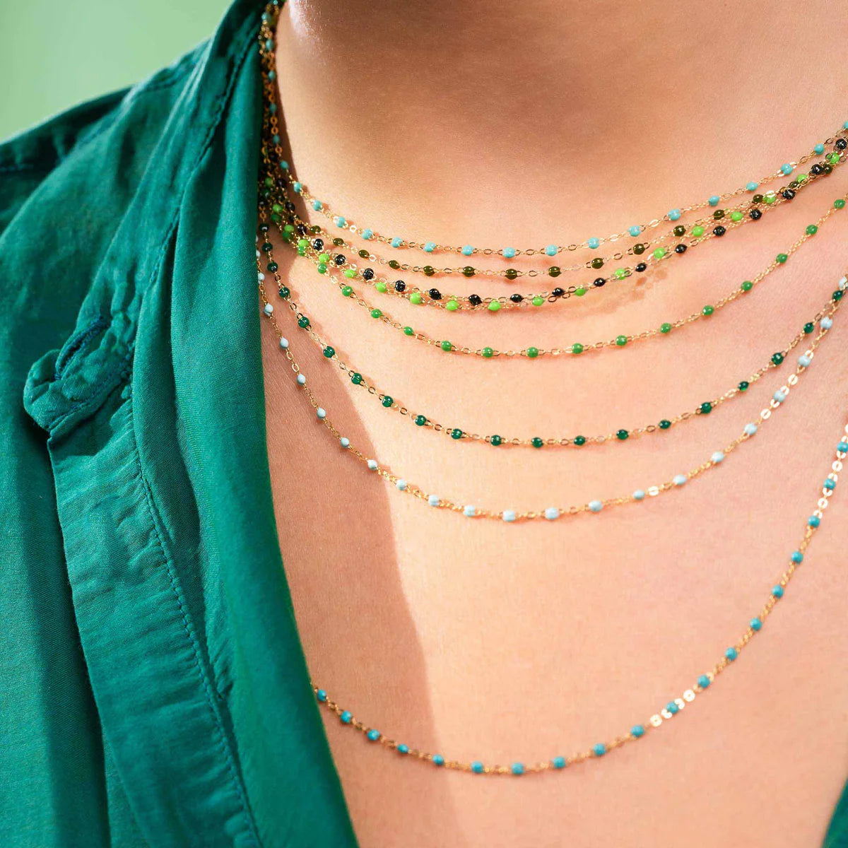 Classic Necklace in Emerald
