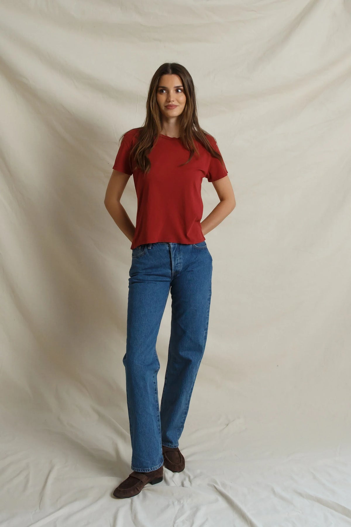 harley tee, ruby red