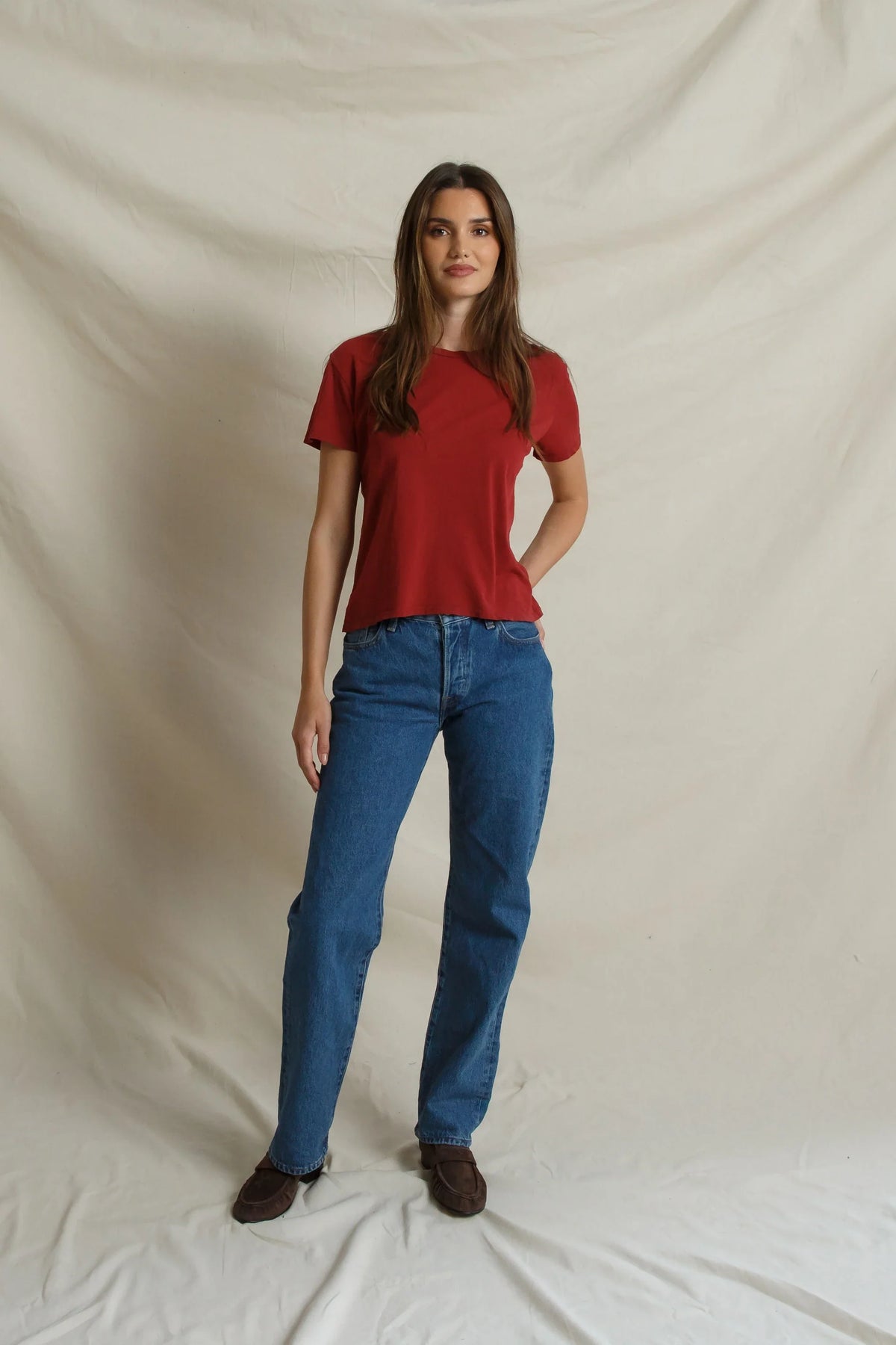 harley tee, ruby red