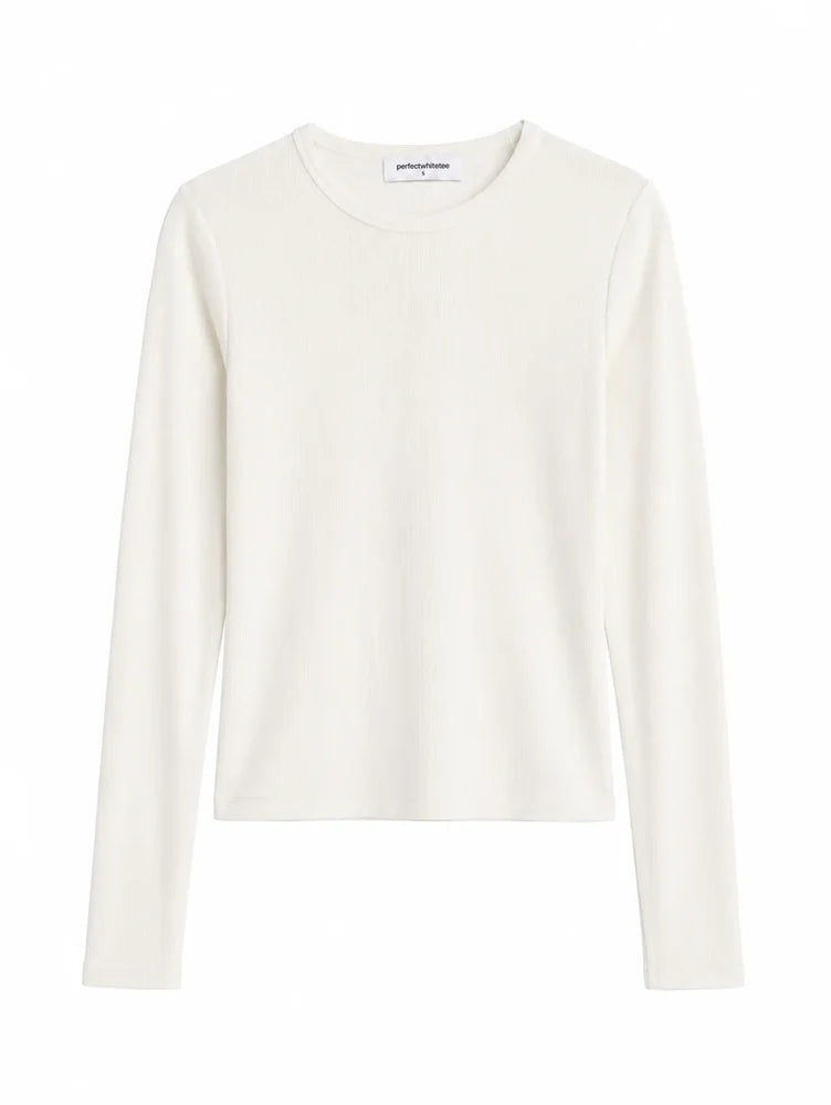 ivanna rib long sleeve, natural