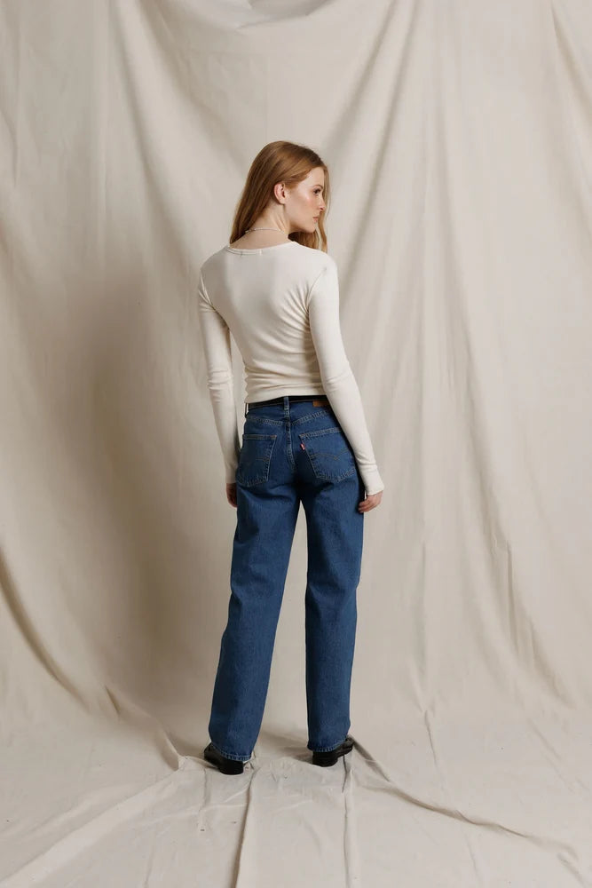 ivanna rib long sleeve, natural