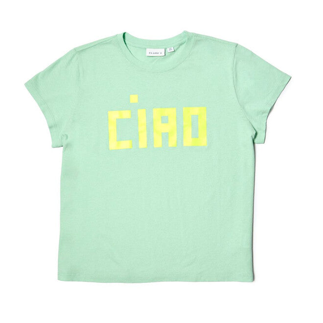 Classic Tee, Mint Block Ciao