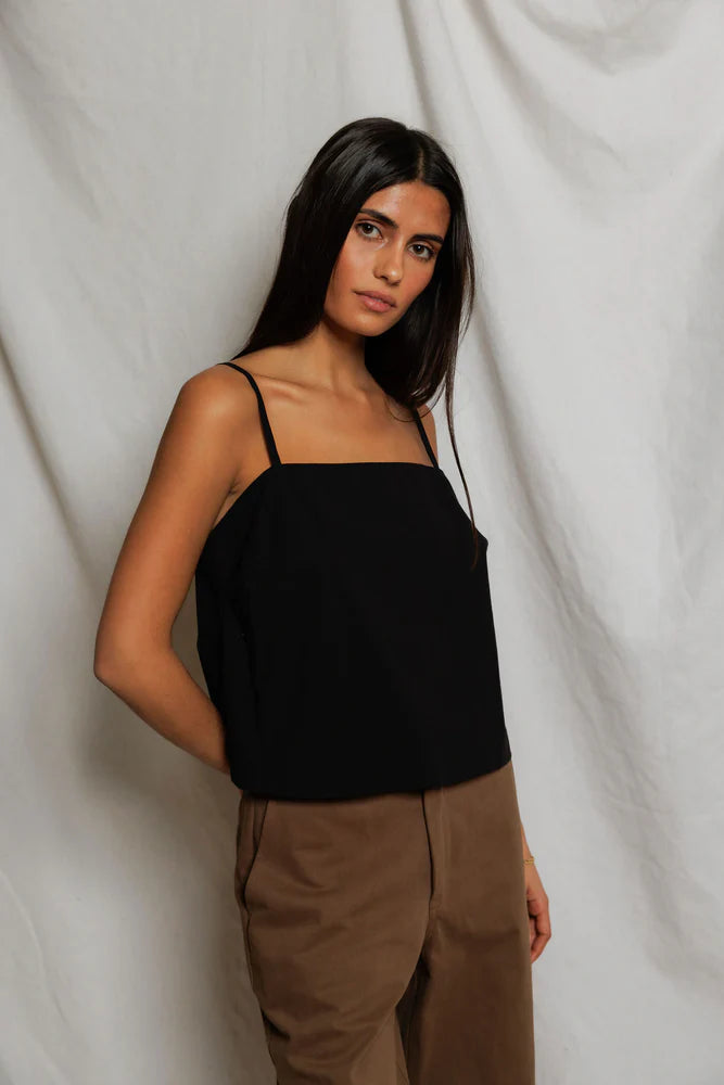 kamora top, true black