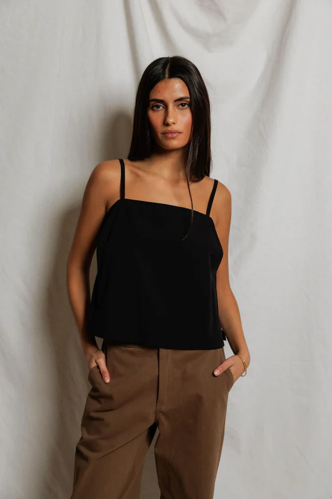 kamora top, true black
