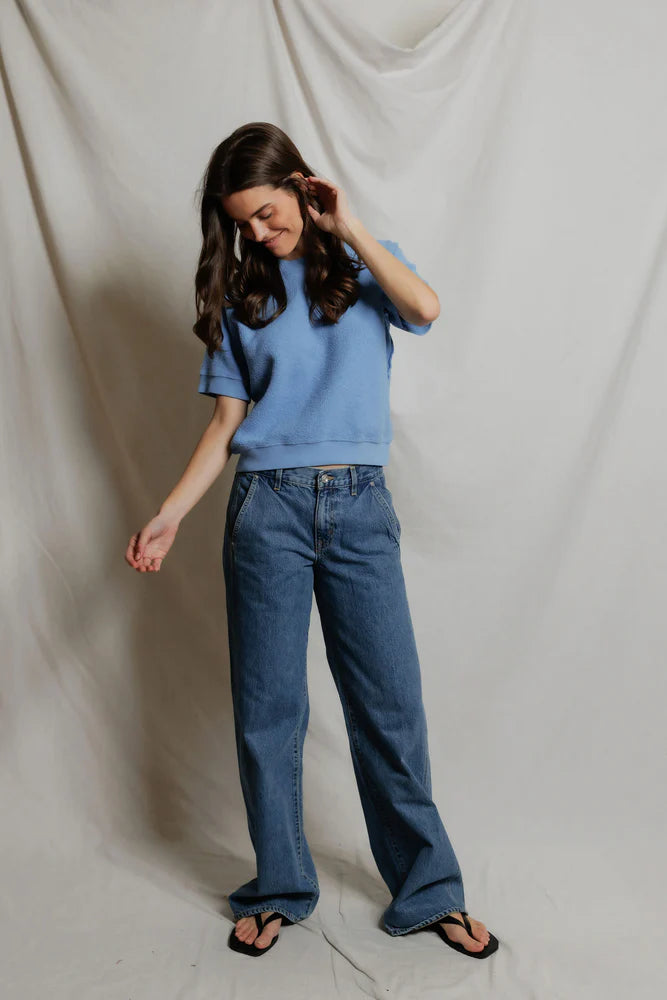 short sleeve ziggy, pacific blue