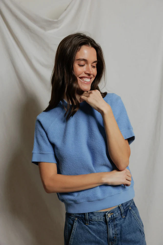 short sleeve ziggy, pacific blue