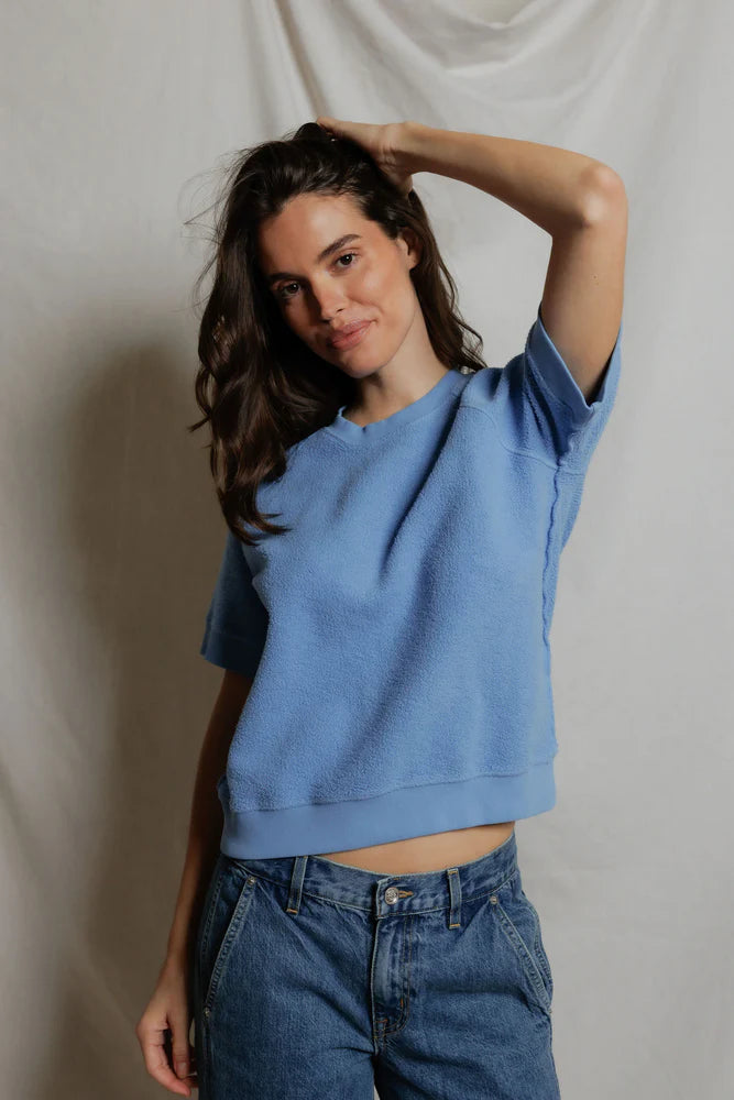 short sleeve ziggy, pacific blue