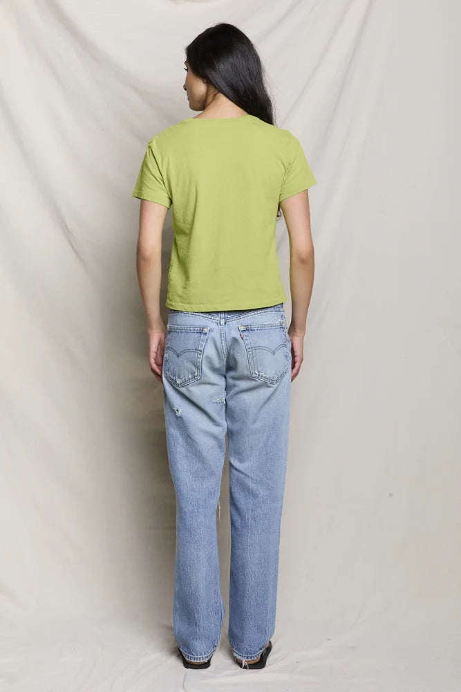 lisa tee, chartreuse