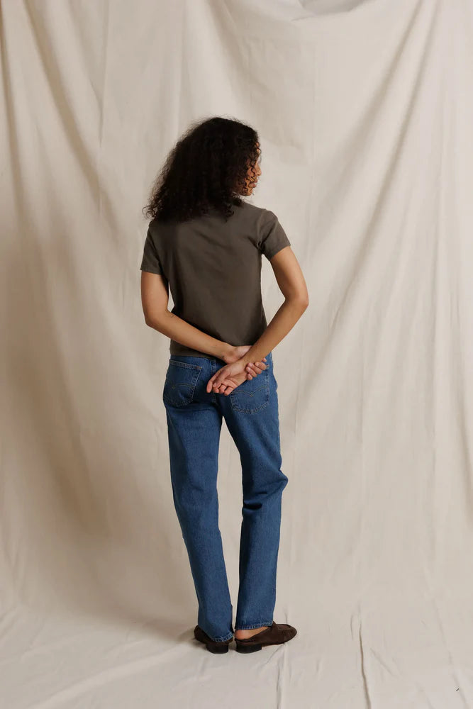 lisa tee, dark olive
