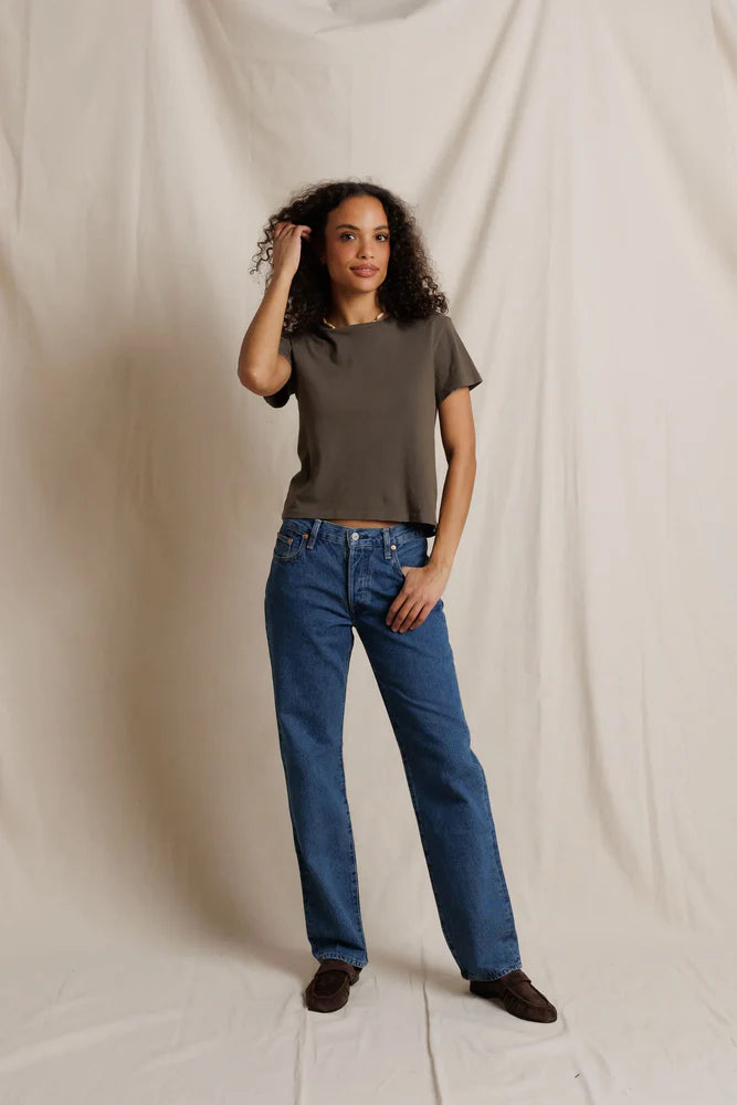 lisa tee, dark olive
