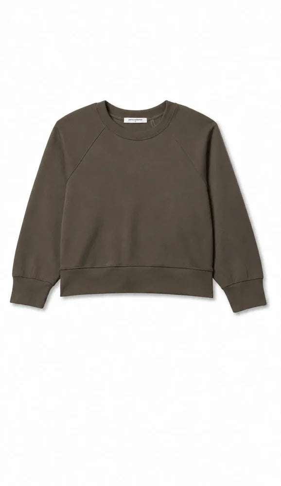nell travel sweatshirt, dark olive