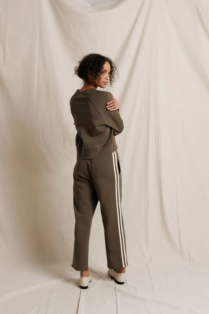 claud track pant, dark olive