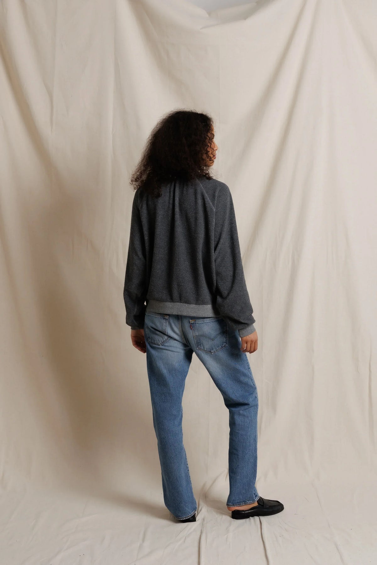 oversized ziggy, dark heather grey
