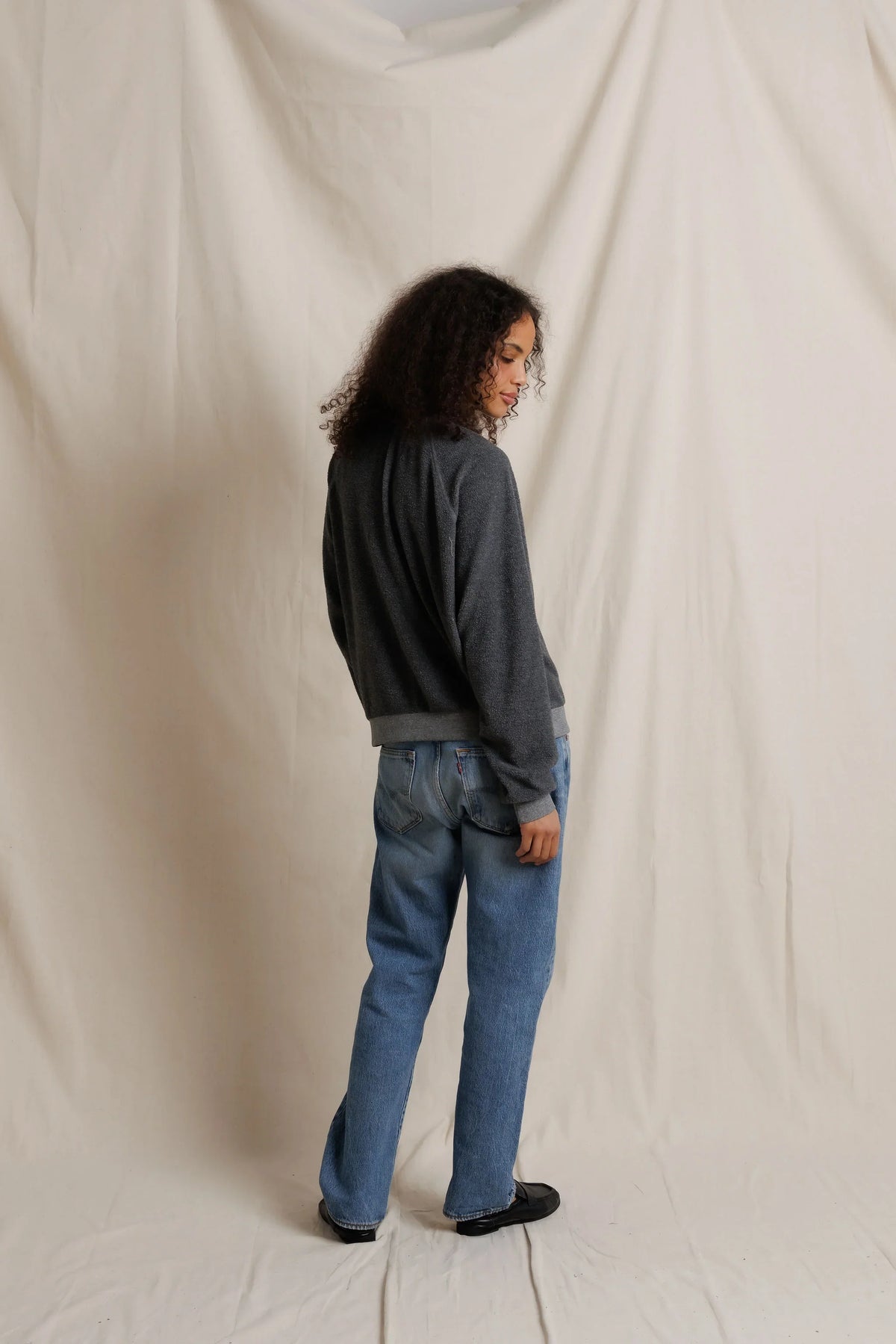 oversized ziggy, dark heather grey