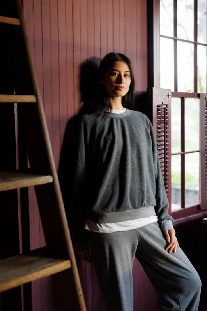 oversized ziggy, dark heather grey