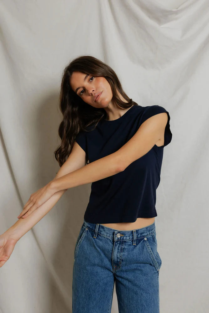 porter tee, navy