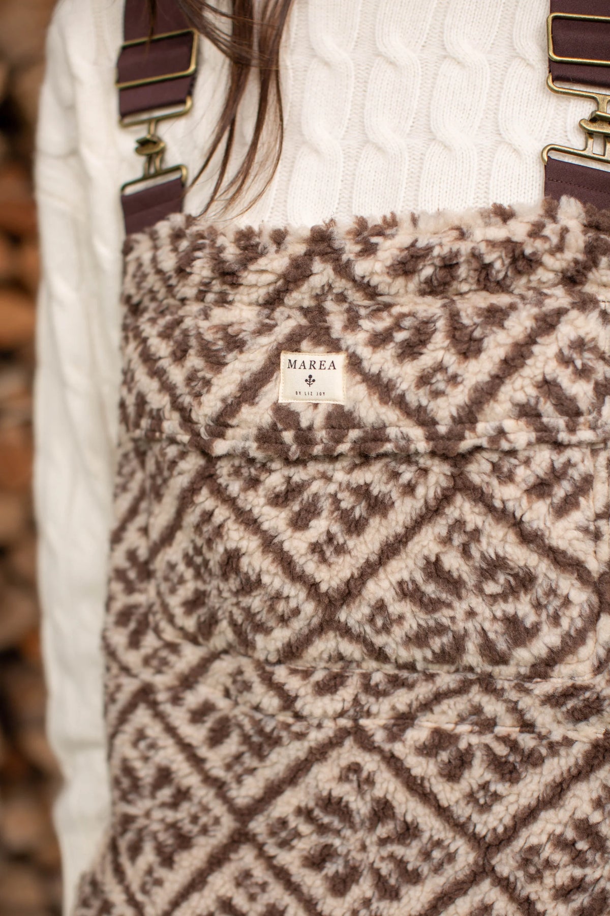 Scout Overalls, Brown Tile Jacquard