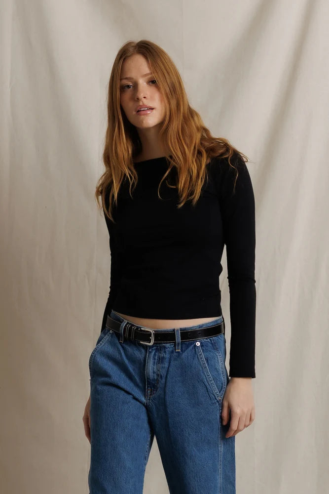 silva long sleeve, true black