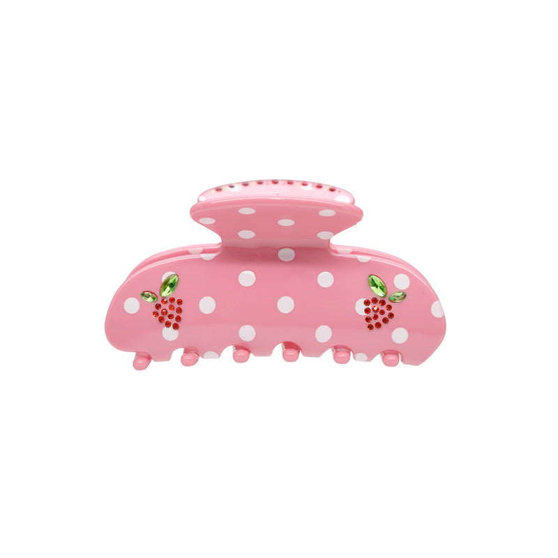 Sweetheart Clip in Lychee Berry Dot