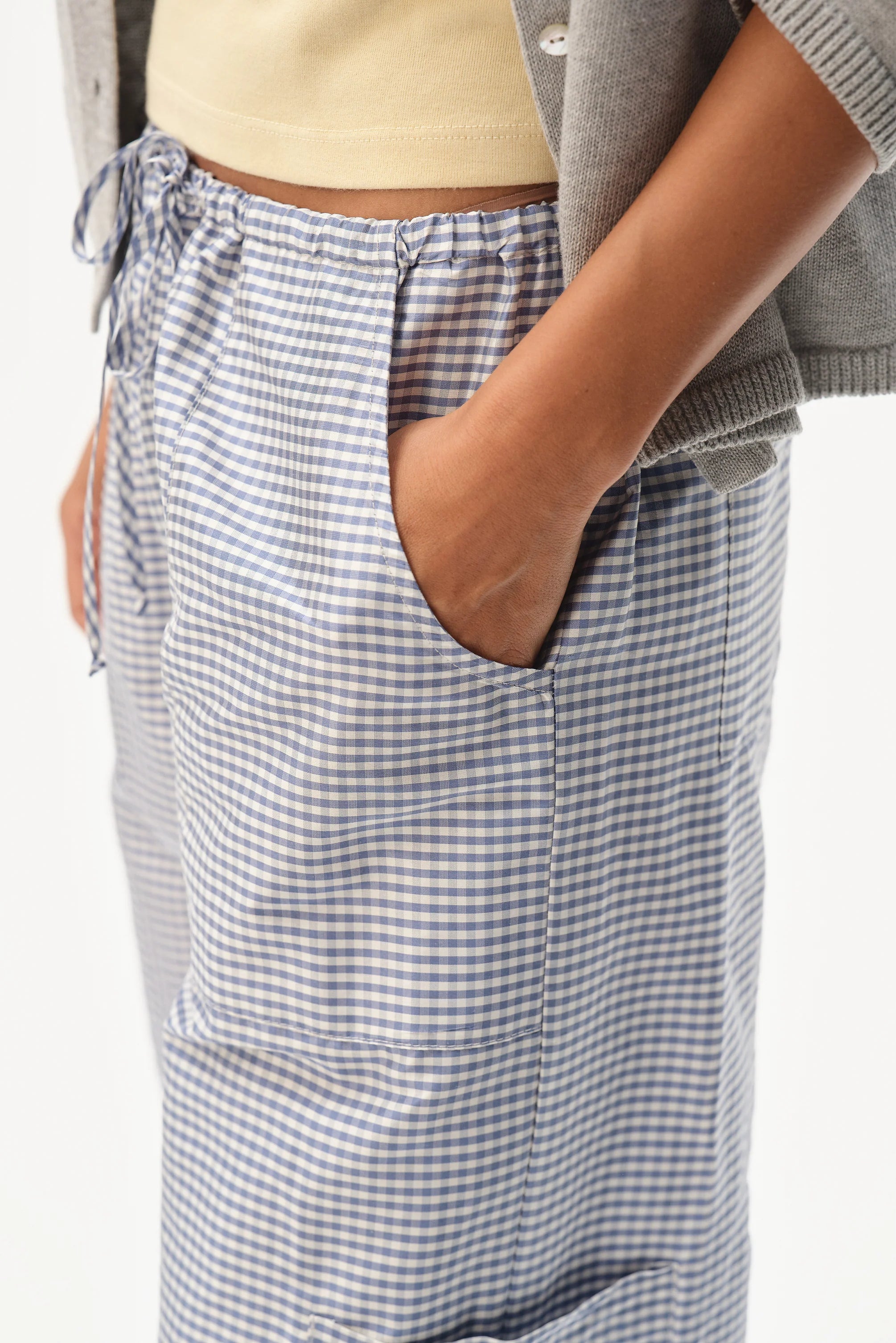Taffeta Cargo Pant, Cornflower