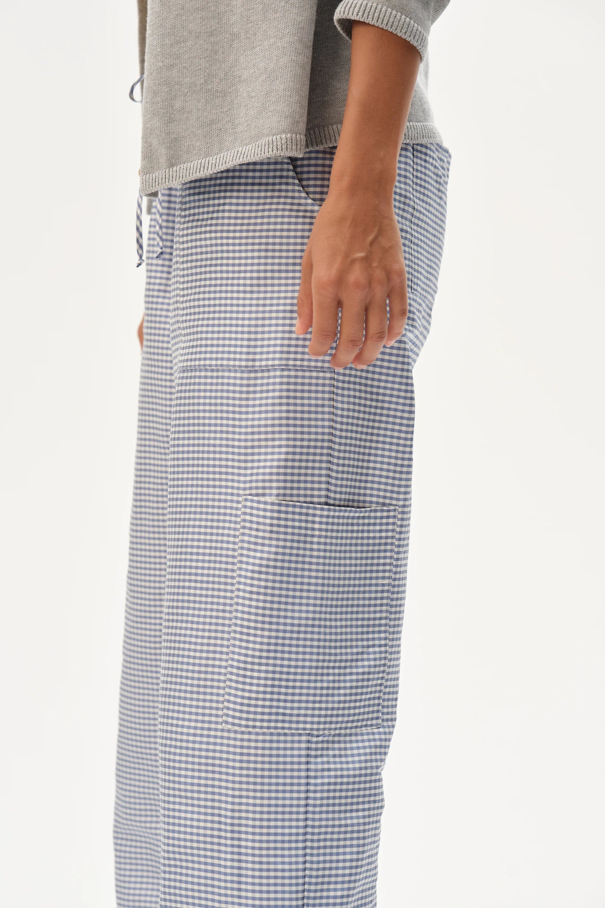 Taffeta Cargo Pant, Cornflower