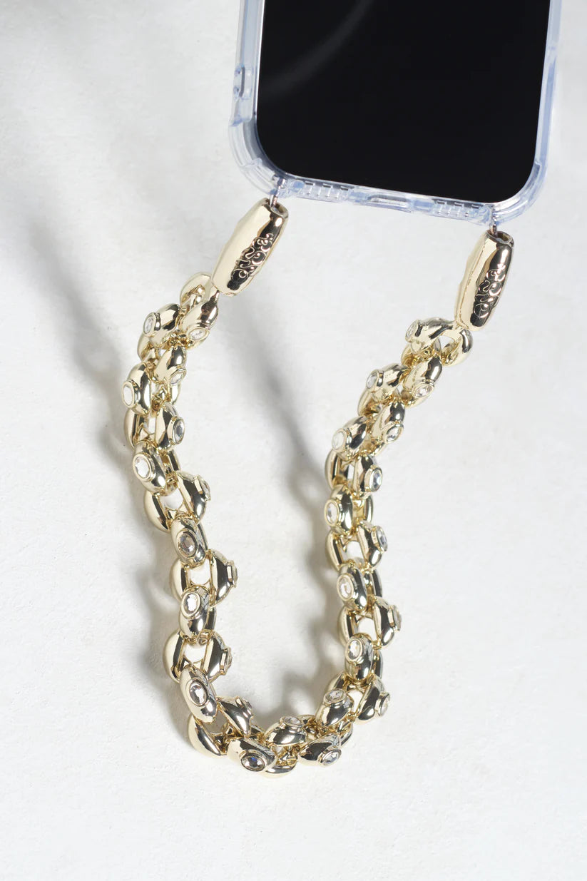 Bubble Chain Wristlet, Gold