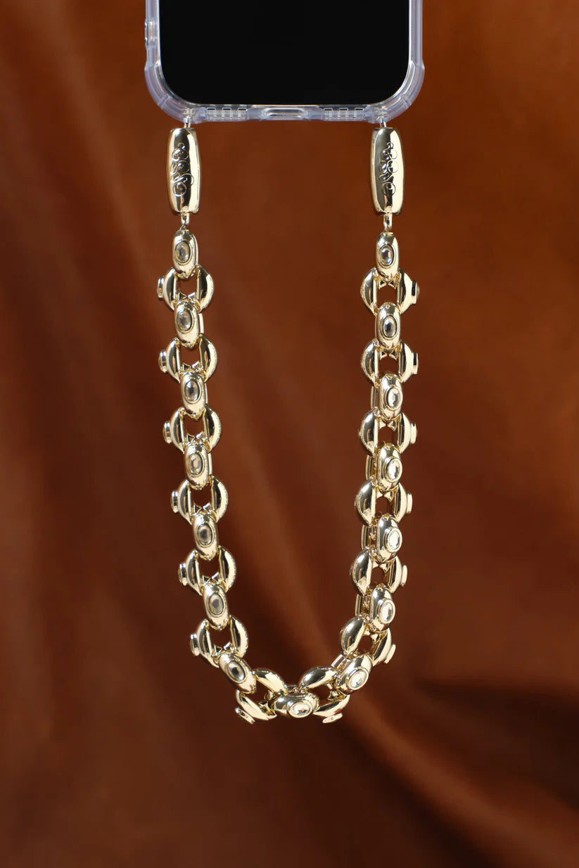 Bubble Chain Wristlet, Gold