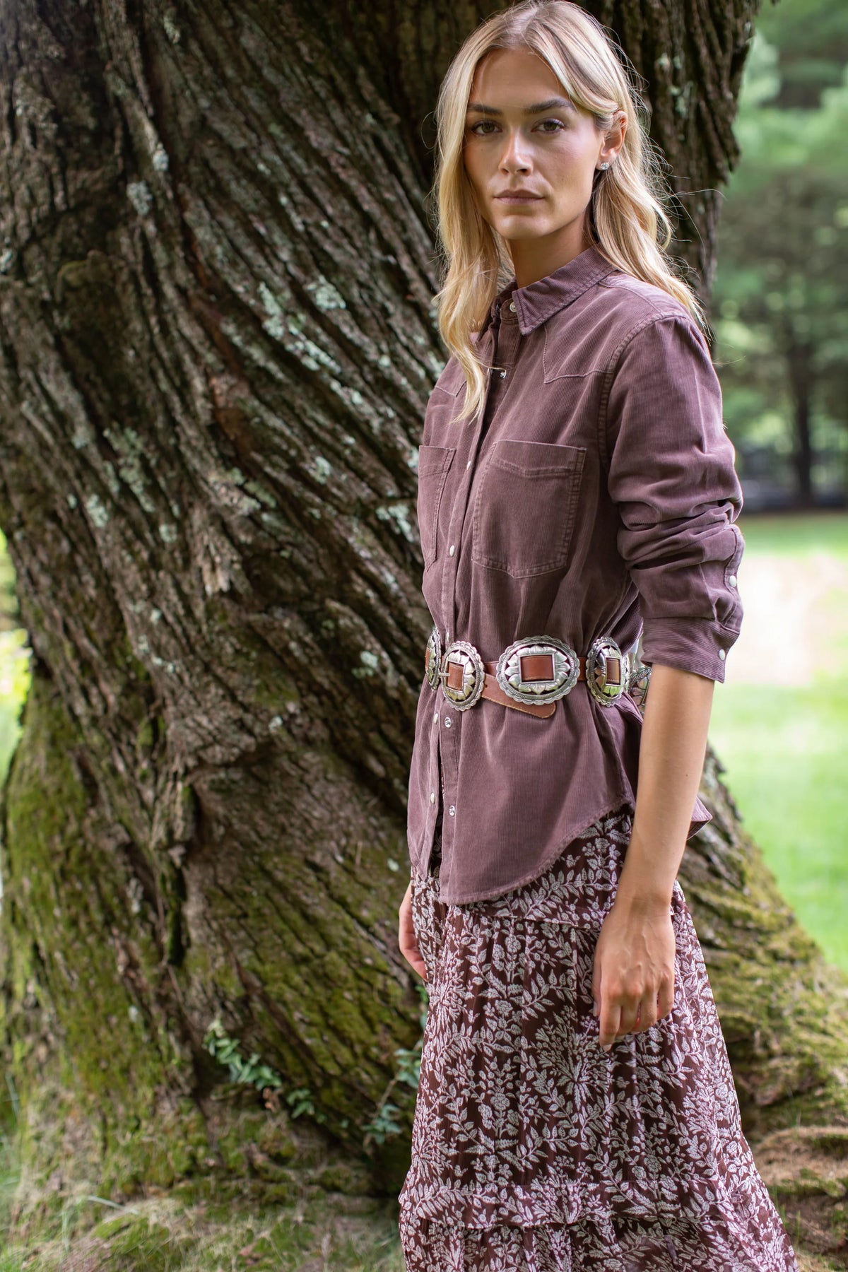 Western Corduroy Shirt, Brown