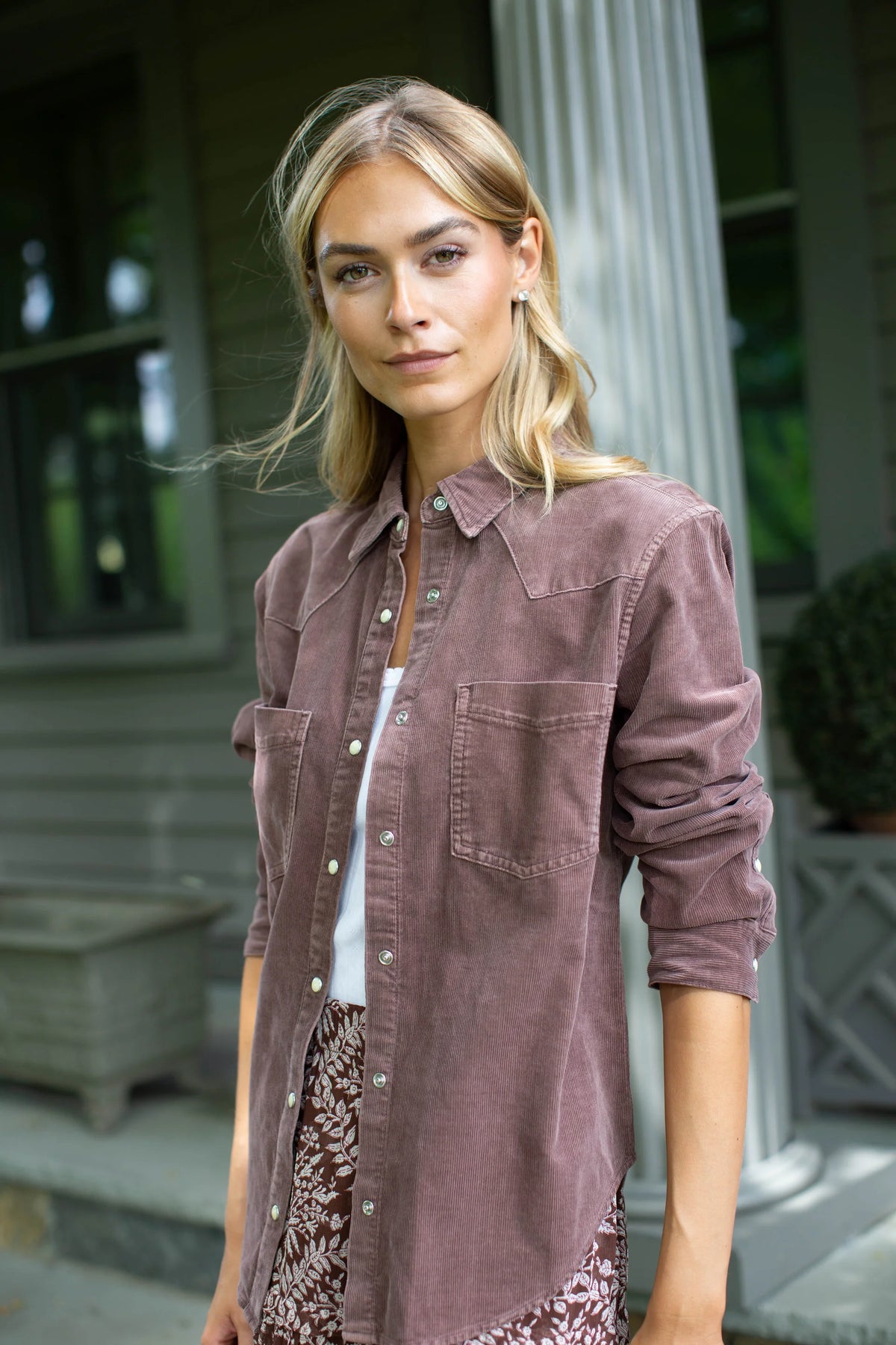 Western Corduroy Shirt, Brown
