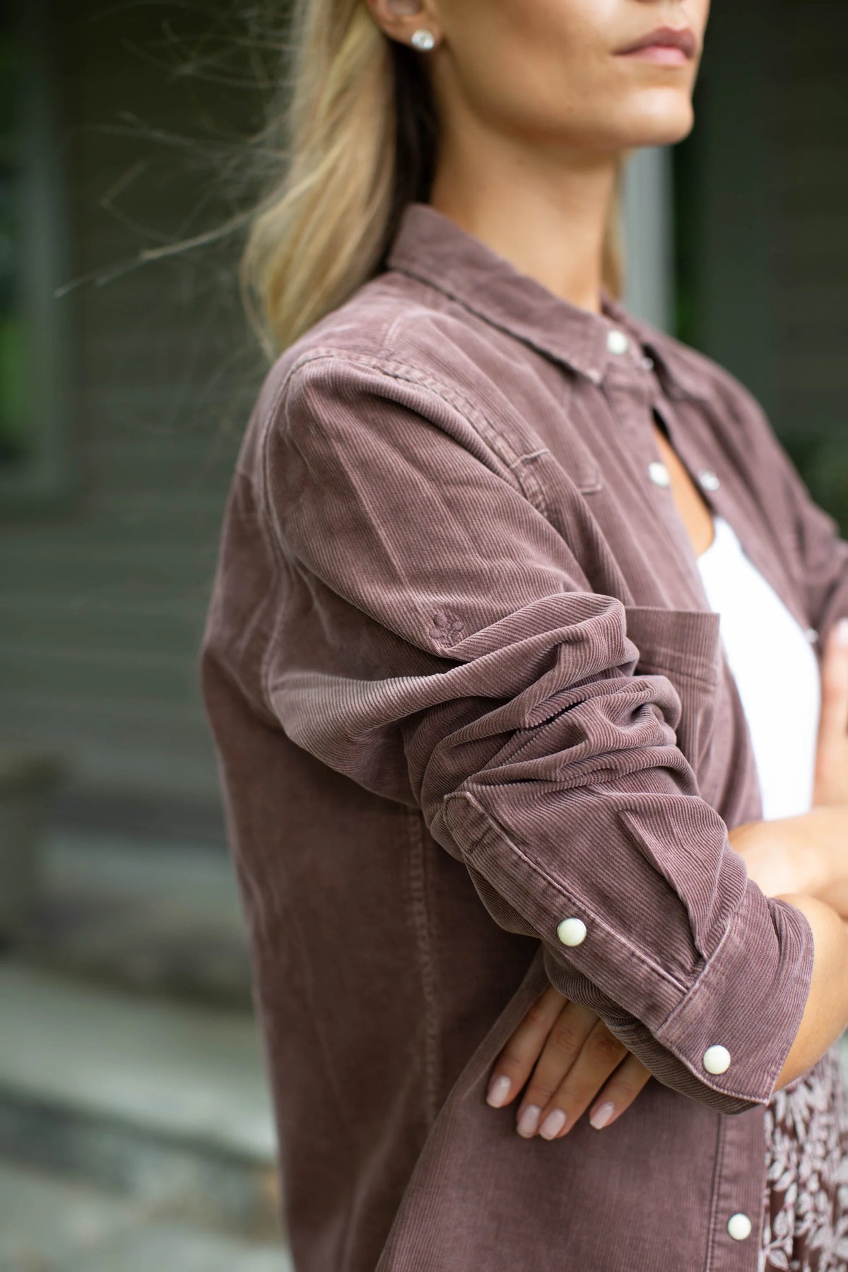 Western Corduroy Shirt, Brown