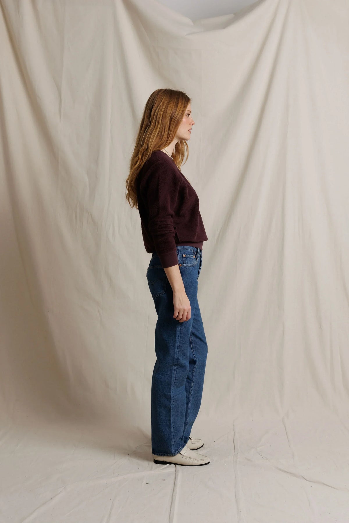 ziggy sweatshirt, cherry lacquer